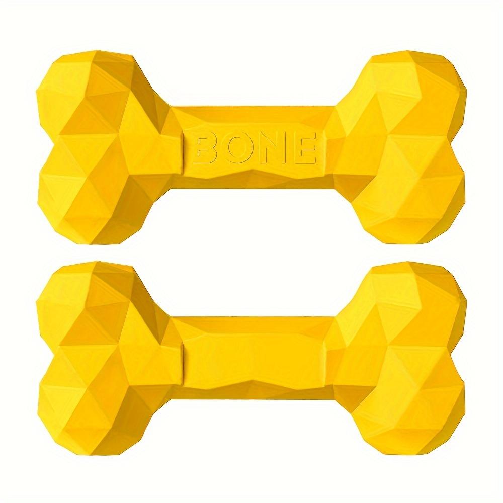 Zabawka dla psa z kauczuku naturalnego w kształcie kości, nietoksyczna i trwała, z powolnym karmieniem i funkcją czyszczenia zębów dla dużych psów