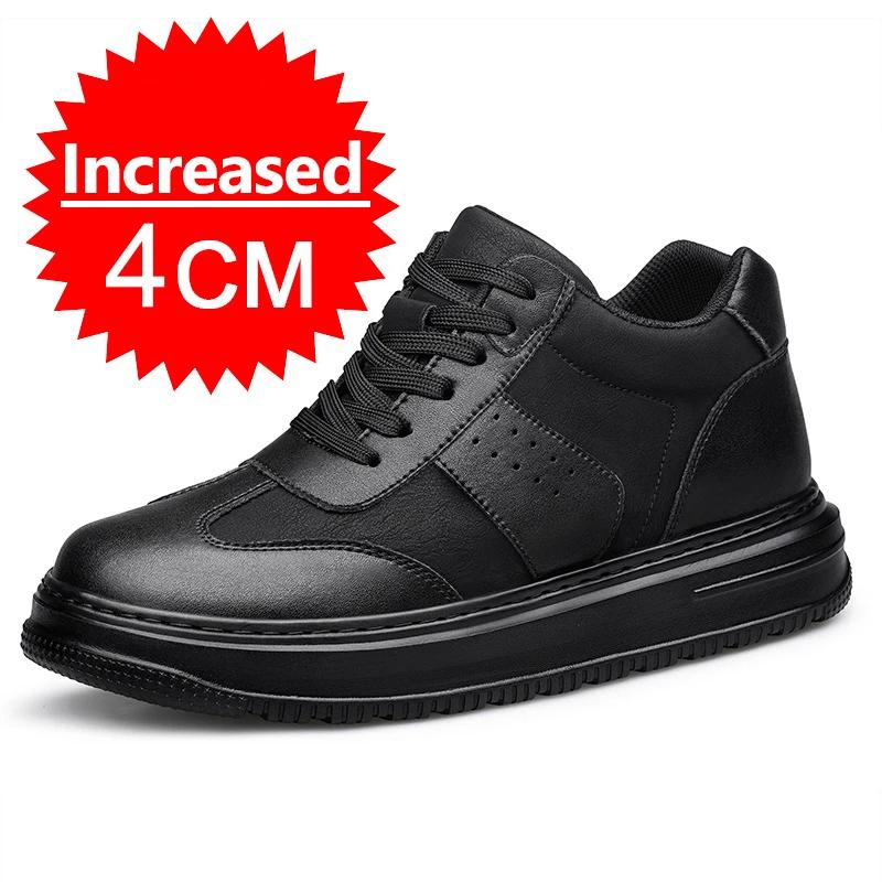 Nuevos Zapatos Deportivos Casuales Transpirables para Hombre de Otoño e Invierno, Invisibles, que Aumentan la Altura 8 cm, Zapatillas Deportivas Casuales de Running de Moda para Hombre