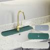 Three Sizes of Kitchen Sink Splash Cover Long Silicone Sink Faucet Pad Splash Protector Quick Self-draining Silicone Pad