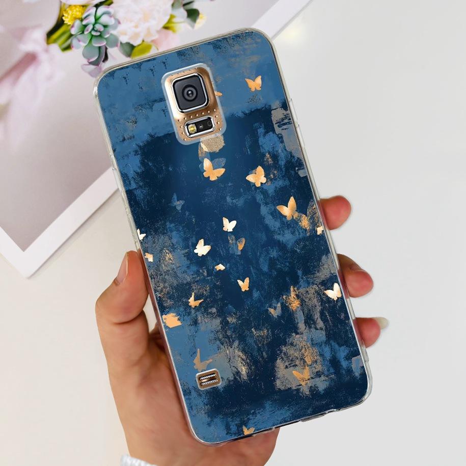 For Samsung Galaxy S5 Case G900F G900I i9600 S 5 Back Cover Cool Painted Soft Silicone Clear Phone Case For Samsung S5 Neo Coque
