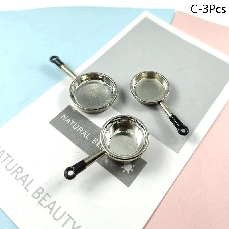 

1Комплект 1:12 кукольных миниатюрных суповых кастрюль, сковородок, кухонная посуда, декор для игрового дома, игрушка