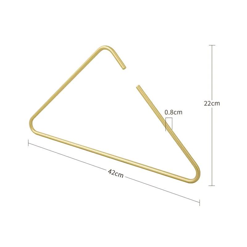 5pcs Metal Triangle Clothes Hangers,Nordic Solid Trousers Organizer,Coat Scarf Sling Top Drying Storage Racks for Wardrobe Hotel