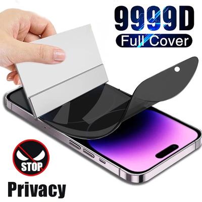 Pellicola Idrogel 9999D Copertura Totale Anti-Spia Compatibile per iPhone 17 16 15 14 13 12 11 Pro Max 14 Plus X XR XS Max 7 8 Plus SE 2020 2022 Schermo Privacy