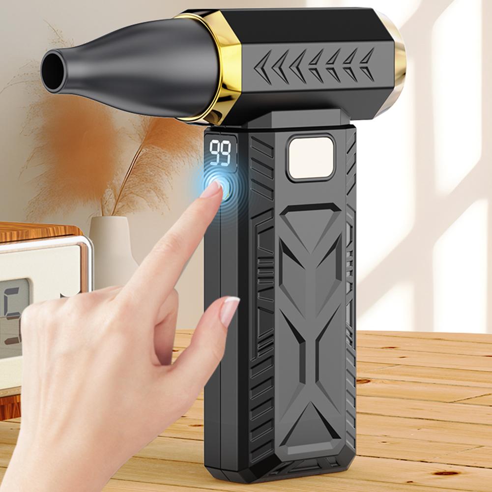 65W Mini Turbo Jet Fan 10000mAh Adjustable Wind Speed Electric Air Duster Rechargeable Air Blower for Home Car