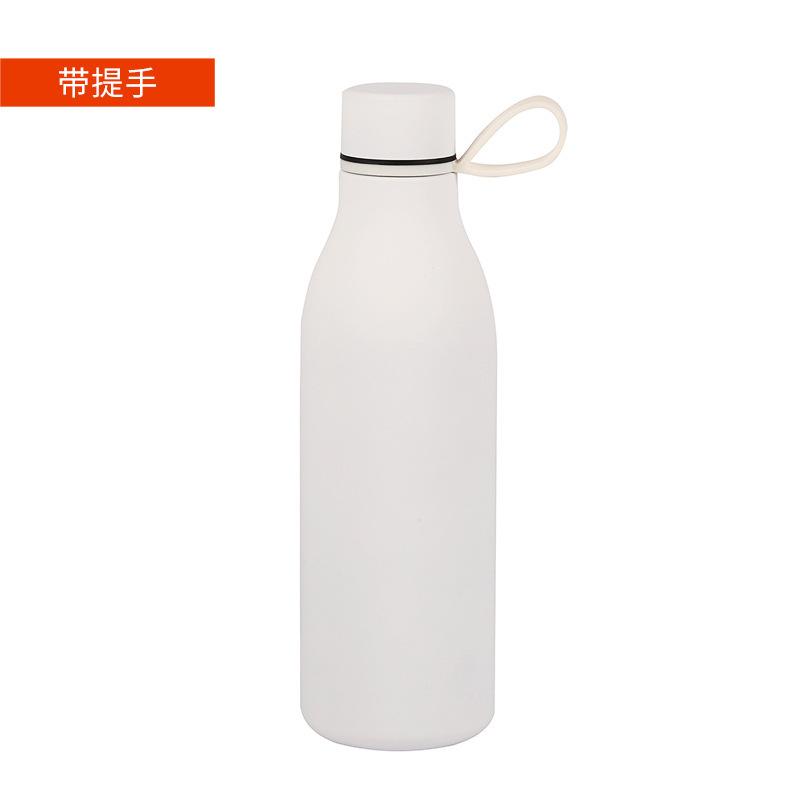 Schöner Griff Kleine Mundflasche 304 Edelstahl Thermosbecher Tragbarer Sportwasserbecher Geschenkbecher