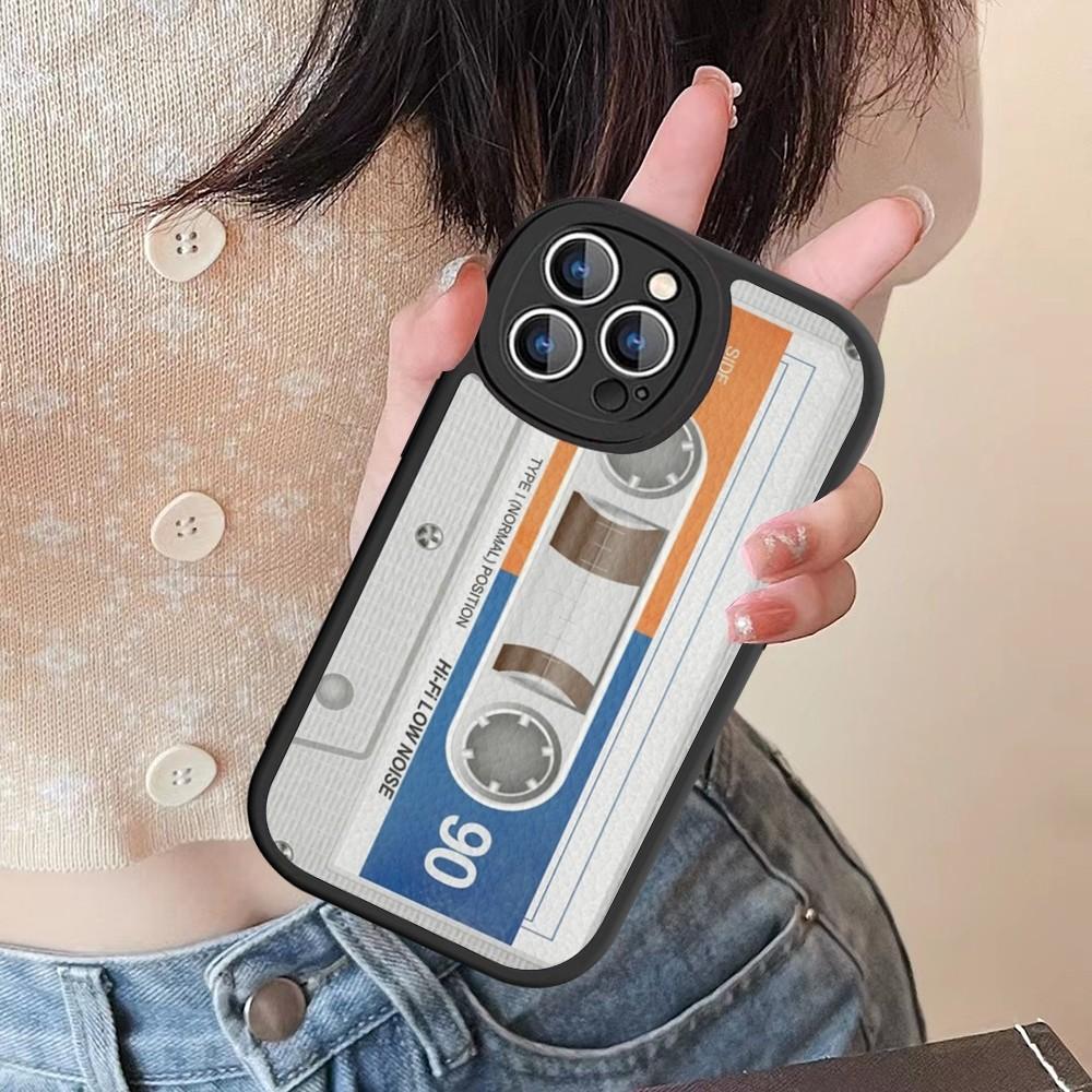 Vintage Cassette Tape Phone Case Hard Leather For IPhone 16 15 14 13 12 Mini 11 14 Pro Max Xs X Xr 7 8 Plus Fundas