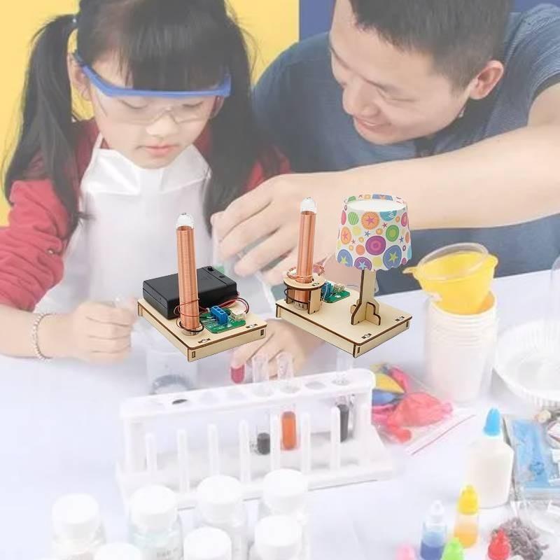 העברת כוח אלחוטית ערכת ניסוי מדעית DIY חומר עץ ניתן להתאמה אישית