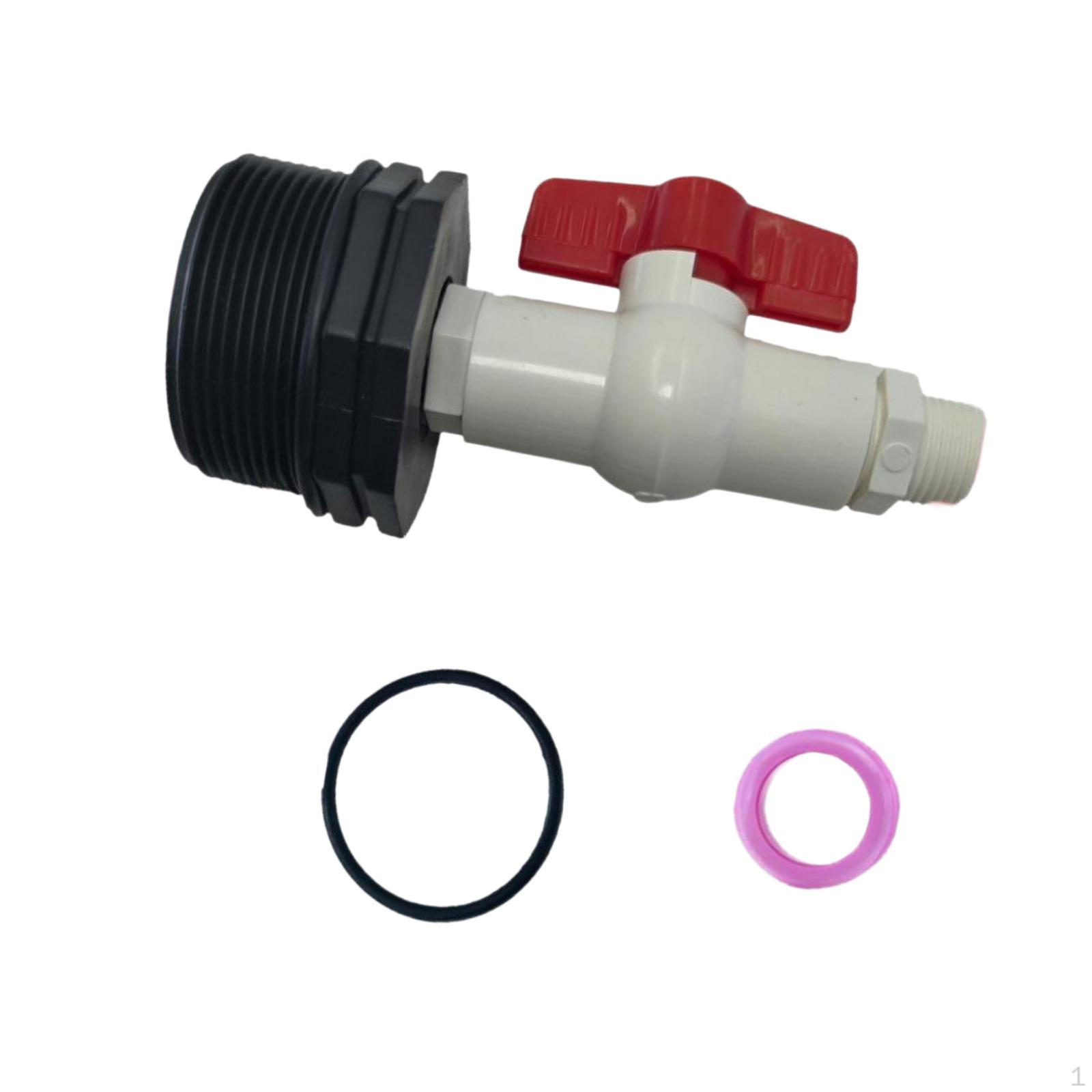 

PVC Control Valve Barrel Faucet Quick Release Multifunctional Utility Easy Installation Water Tank