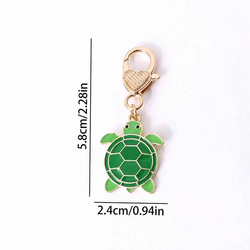 Sea Turtle Keychain Pendant Charms Unisex Jewelry Bag Car Key Ring Decor Cartoon Kids Gifts