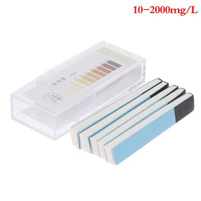 Lot de 100 bandelettes de test de chlore pour mesure de l'eau de 10 à 2 000 mg/Lppm