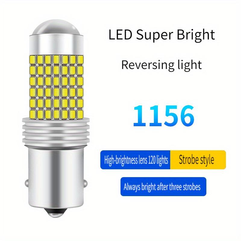 2 Stück 1156 BA15S 7440 W21W LED Rückfahrlichtlampe 12V Canbus 120 SMD 6500K Weiß T15 T20 Auto Heck Park Brems Blinkerleuchten