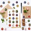 500PCS/Roll Cartoon Christmas Bells Stickers Adhesive Tablet Laptop Phone Decorative Labels Removable