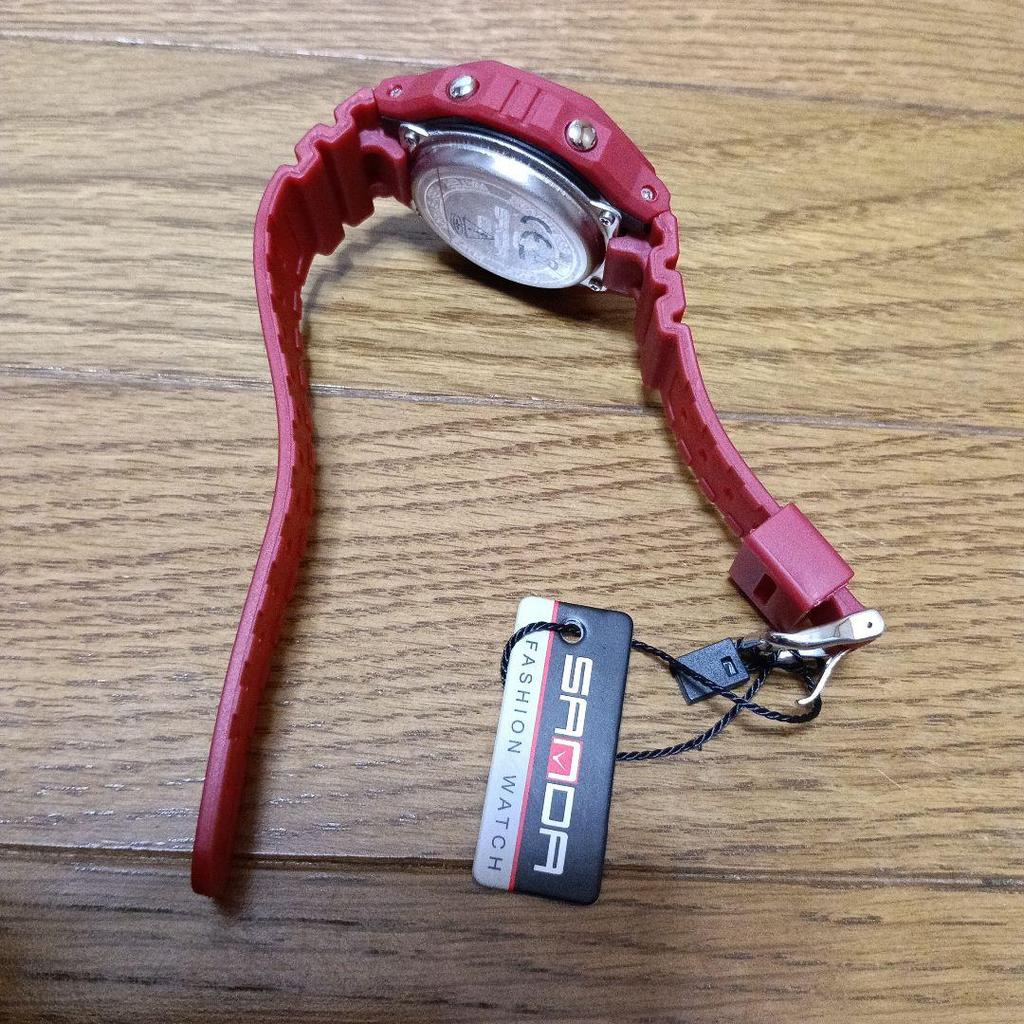 Defective SANDA Digital Watch Red 6204