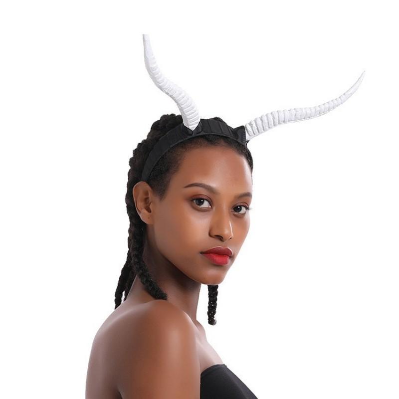 

Simulated Antelope Horns Antlers Cos Easter Halloween Party Accessories Headband белый