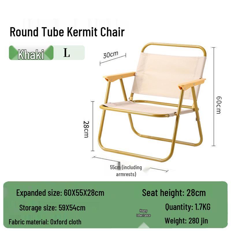 Kermit Outdoor Portable Aluminum Folding Camping & Fishing Chair