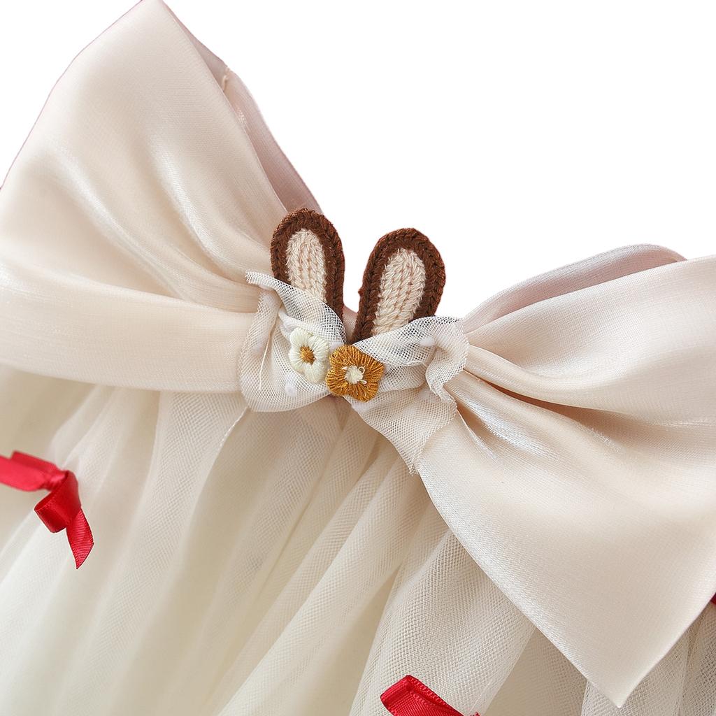 Girls' Princess Dress with Butterfly and Tulle Skirt for Party and Daily Wear