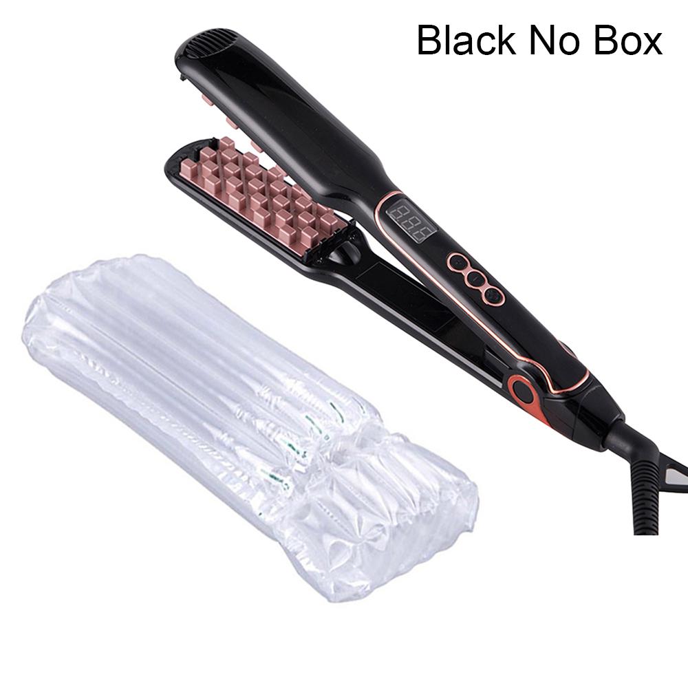 Hair Volumizing Iron Hair Straightener Curling Crimping Ceramic Crimper Hair Shiny Silky 2 In 1 Straightening&Curling Flat Iron.