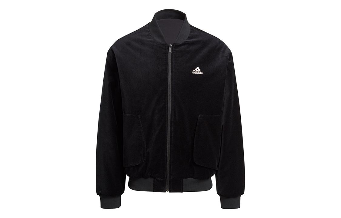 Adidas Jackets Men s Black Baseball Collar Moderate Other H25097 XS