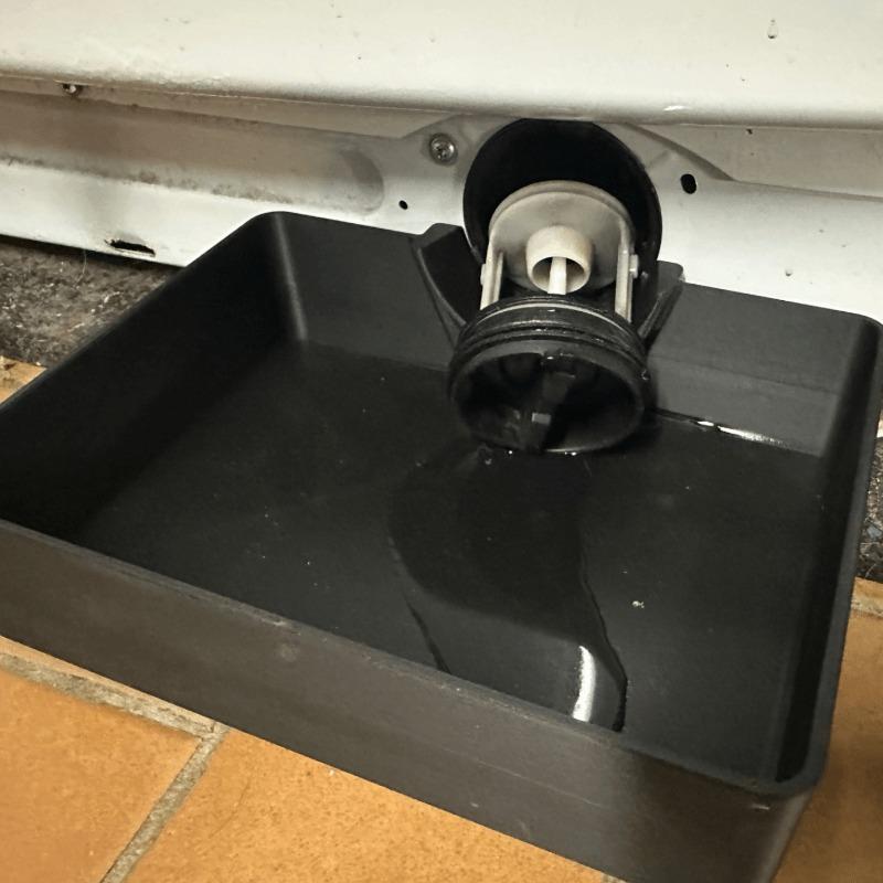 1pc Washing Machine Drain Tray, Heavy Duty W-Type Drip Pan for Floor Protection, Leak Proof Plastic Water Catch Tray for Laundry