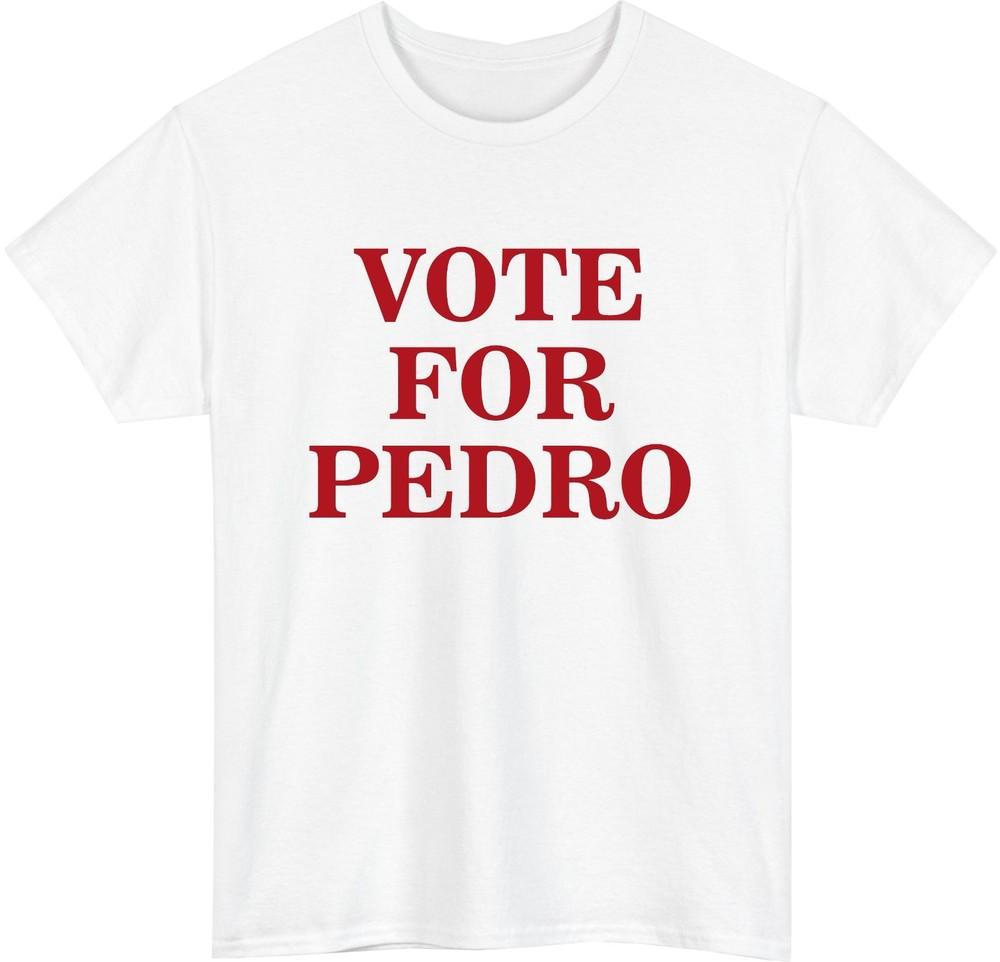 Vote For Pedro TV Show TShirt Funny Pop Retro Napoleon Dynamite Meme Tee S