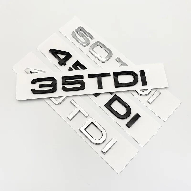 ABS 3D Letters 2.0TDI 2.5TDI 3.0TDI 35TDI 40TDI 45TDI 50TDI Emblem for Audi A1 A3 A4 A5 A6 A7 A8 Q2 Q3 Q5 Q7 Car Trunk Sticker
