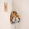 Amaca in Macramè per Conservare Peluche, Grande - Arredamento Stanza Boho Angolo Porta Giocattoli Rete Organizer Appeso per Peluche