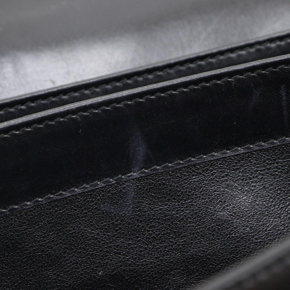 Bally Shoulder Bag Vintage Black Leather Women Used