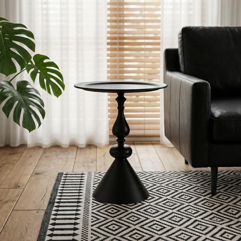 1PC small retro-style creative side table for the living room, coffee table, small round table coffee table, in a retro style