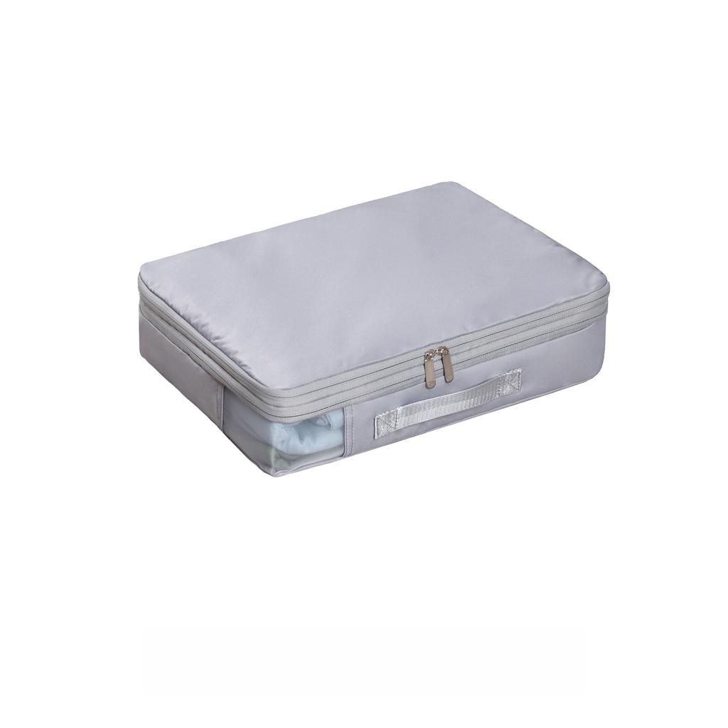 Antibacterial Bed Sheet Organizer Bag, Large Capacity Clothes Storage Box with Window, Quilt Blanket Comforter Storage Bag for Home