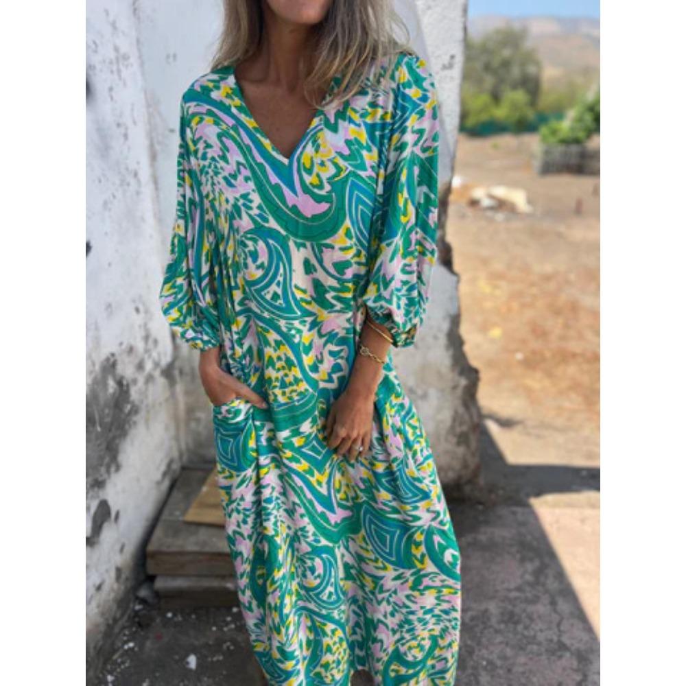 

Женские платья Весна и лето Новое платье с принтом леопардовый принт Платье Женские повседневные свободные платья с V-образным вырезом XXXL