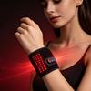 Infrared Light Heating Wrist Brace with 36 Red Light Beads for Vibration Massage (660nm/850nm).