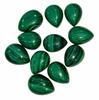Natural Green Malachite Pear Cabochon 12x16mm Gemstone | Loose Stone for Jewelry Making