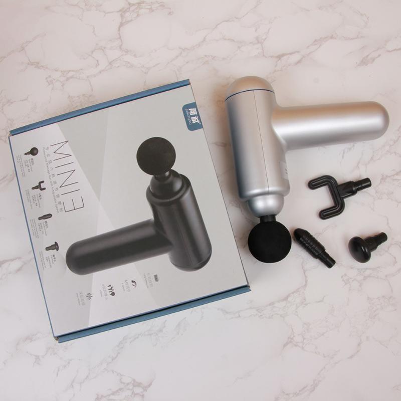 

Massage Fascia Gun Mini Fascia Grab Muscle Relaxation Massager Massage Gun Portable Electric Fascia Instrument серебряный