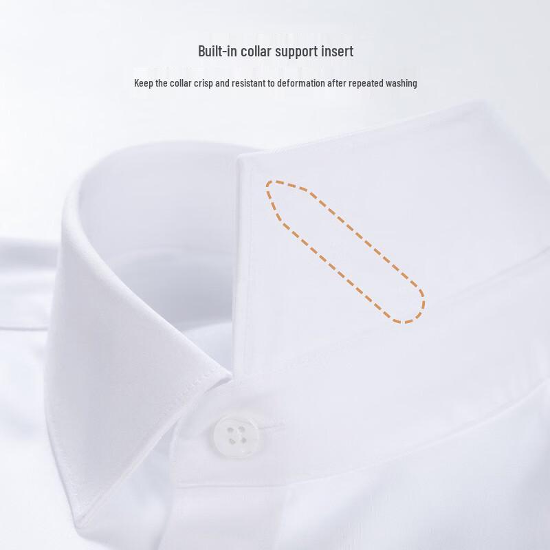 Fengmao Men's 140-Count Cotton DP Non-Iron Short Sleeve Business Shirt