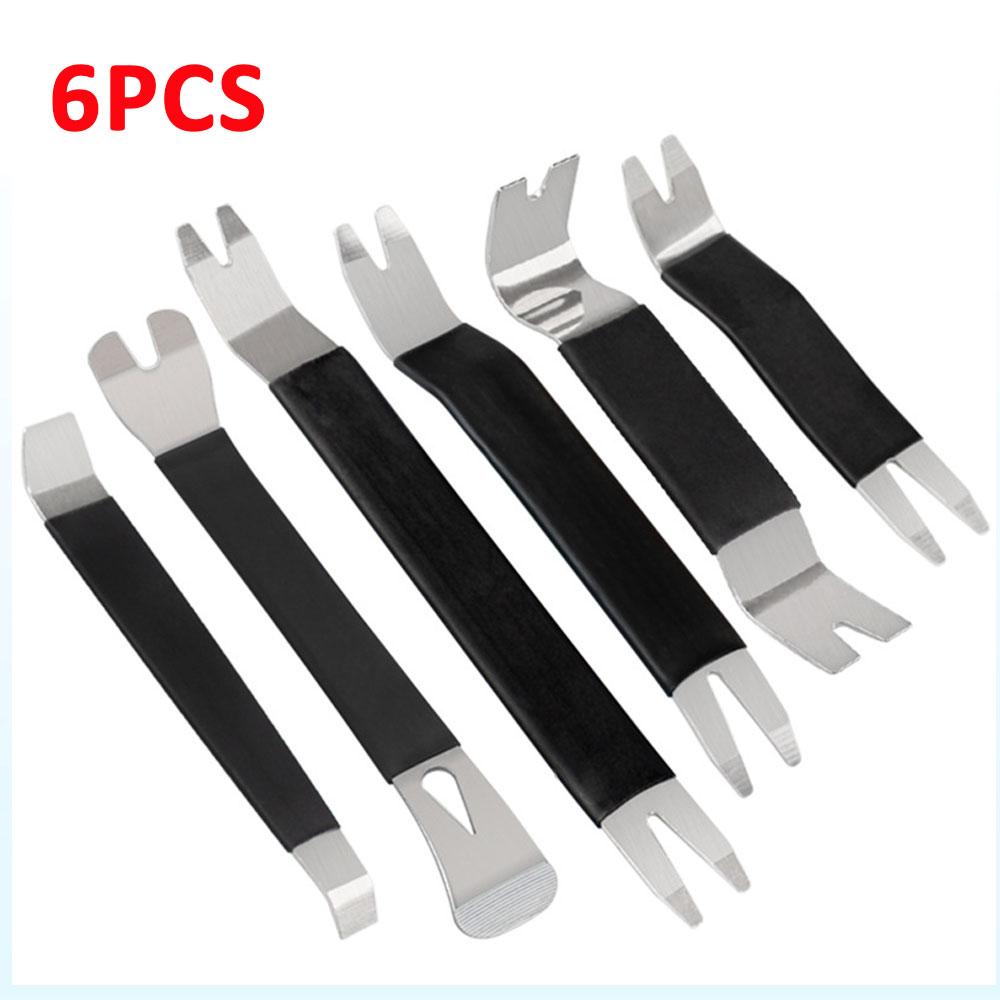 

1/6 шт. портативный набор инструментов для снятия обшивки автомобильной двери, ремонт панели аудио-радиоприемника, инструмент для снятия металла, демонтажа