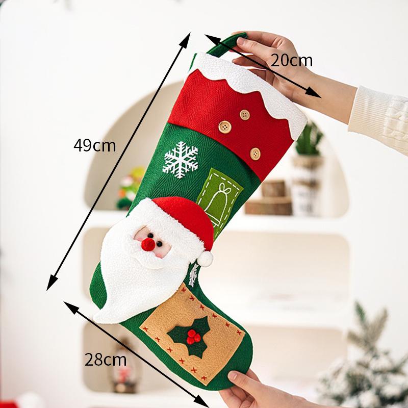 Christmas Decoration Christmas Socks Ornaments Pendant Small Boots Children New Year Candy Bag Gift Fireplace Tree Jewelry