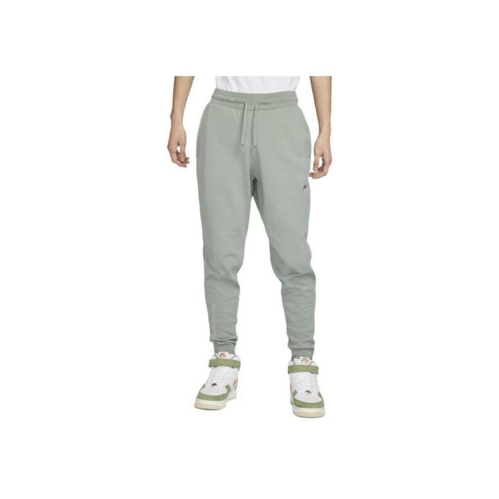 Nike Solide joggebukser med snøring og lommer Herreunderdeler Mikagrønn DV9988-330