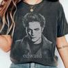 Edward Cullen Twilight Movie Tee Robert Pattinson Graphic Shirt Short Sleeve Women's T-shirts for All-Season Unisex
