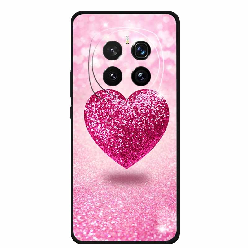 For Honor Magic 7 Case 7Pro Painted Cat Colorful Soft Edge Silicone Black Bumper For Honor Magic7 Pro Back Cover Magic7 5G Para