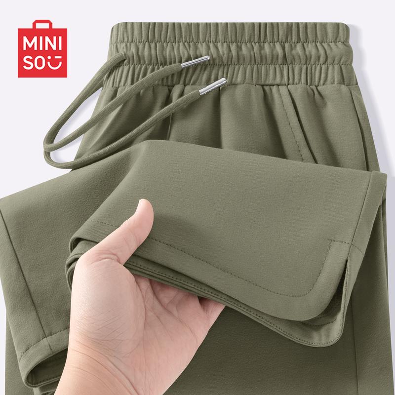 

MINISO Men s Heavyweight Knit Summer Casual Bermuda Shorts 2XL