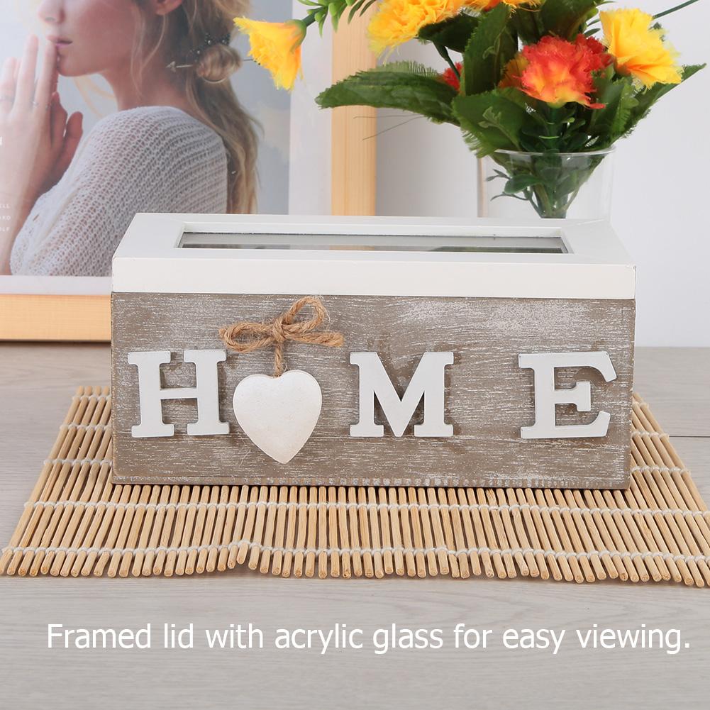 Tea Bag Jewelry Organizer Storage Box Desktop Container