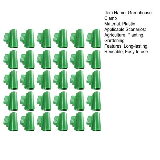 30 Pcs Greenhouse Clamps Reusable Greenhouse Hoop Clips Support Frame Grow Tunnel Clips Secure Garden Mesh On Hoops for Wind Snow Protection
