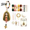 Crochet Backpack Charms Pigeon Kits Handmade Women Keychain Kit DIY Faith Angel Heart Adults Keychain