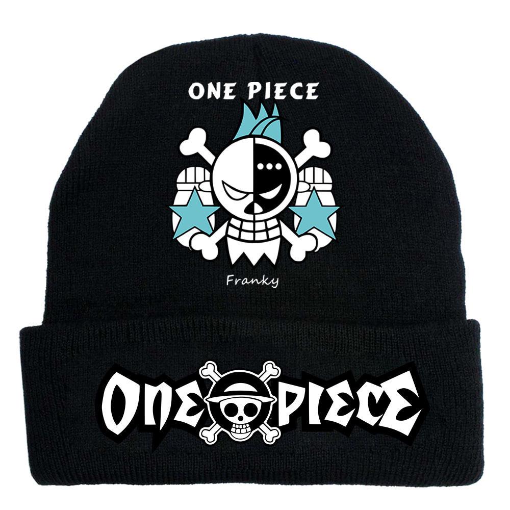 One Piece Anime Knit Hat: Warm Velvet Lined, Rolled Brim, Adult Outdoor Beanie