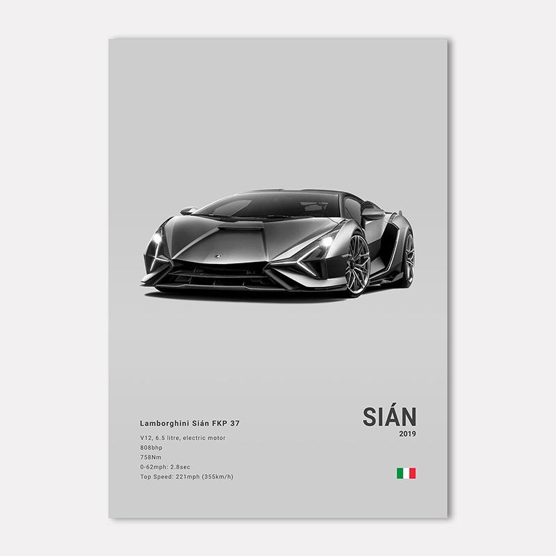 Famous Cars LP 640 Canvas Wall Art Print Poster Aventador URUS VENENO Decoration Mural Modern Home Decor Birthday Gift Unframed