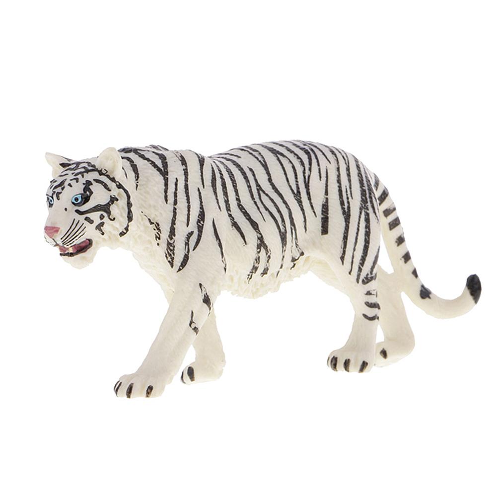 6.2inch White Tiger PVC Figures 14731 Wild Life Animal Educational Creature For Home Decoration