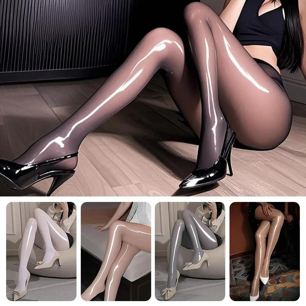 Socks Pantyhose 1 Pairs Of Glossy Socks Black Pantyhose Horse Oil Socks Anti-shield Sexy Women's Leggings Shiny Smooth