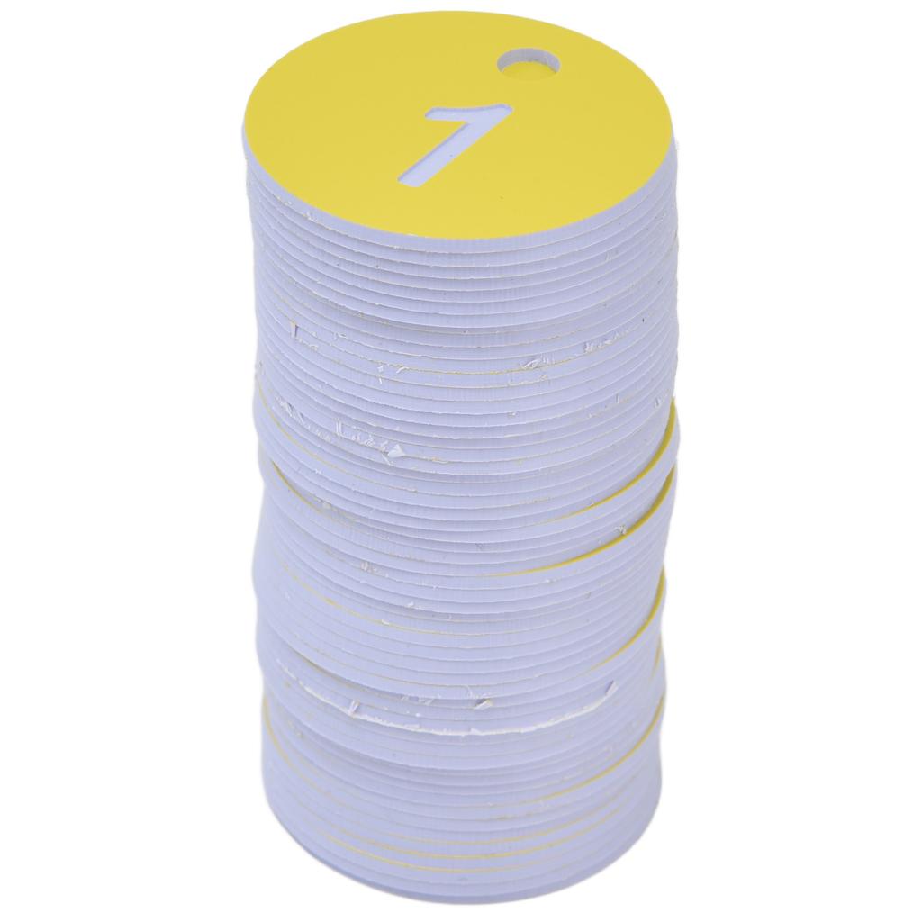 50Pcs Beehive Tag ABS Round Numbered Sign Labels with Hole Livestock Beekeeping Supplies