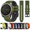 Two-Tone Silicone Watch Band For Garmin Fenix 8 E 47mm Accessories For Garmin Enduro 3 / Fenix8 51mm QuickFit 26mm 22mm Strap