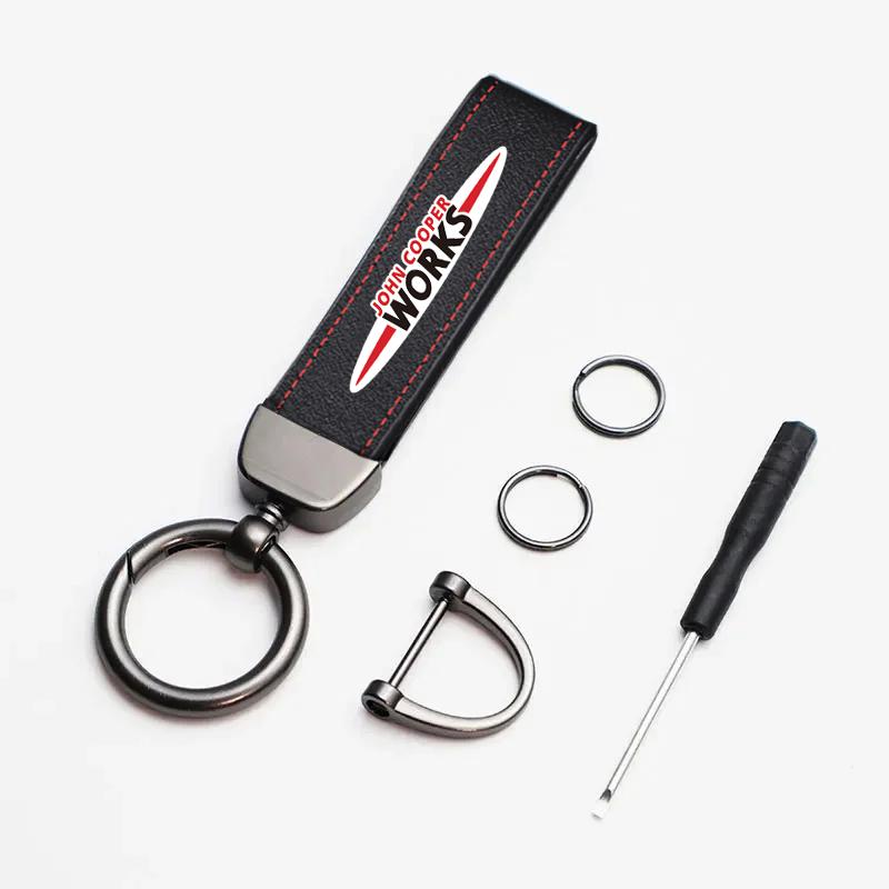 Car Tire Wheel Valve Caps Cover Suede Car Key Chain Ring Keychain For MINI WORKS One Cooper JCW R60 R59 R58 R57 R56 R55 R53 R52+